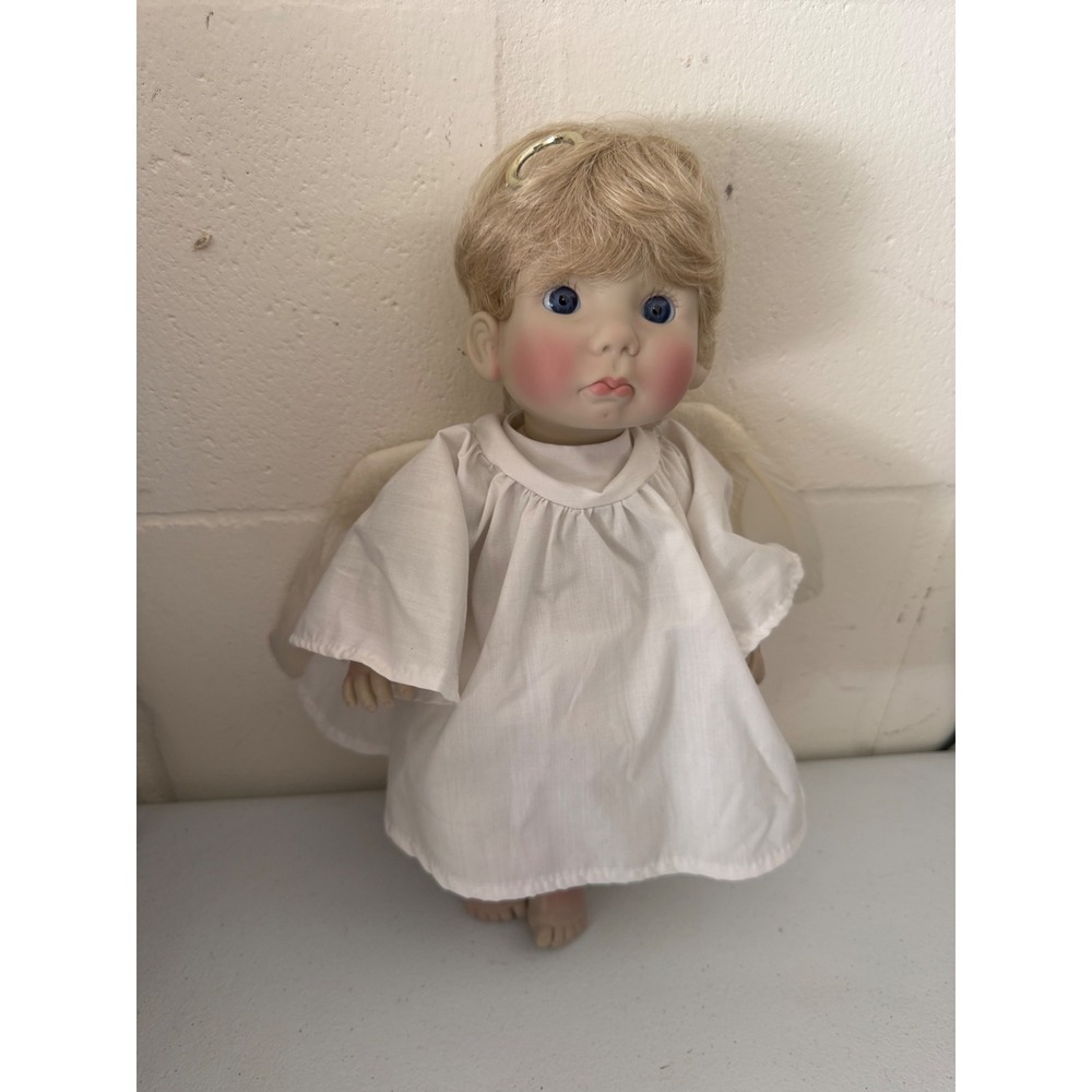 Lee Middleton Little Angel Doll Forget-Me-Not Face Signed Numbered 2633 Vintage